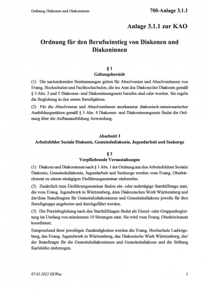 700-Anlage 3.1.1 Ordnung Diakonen und Diakoninnen