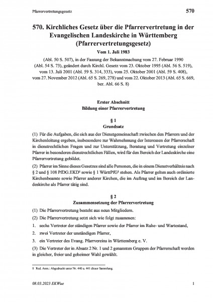 570 Pfarrervertretungsgesetz