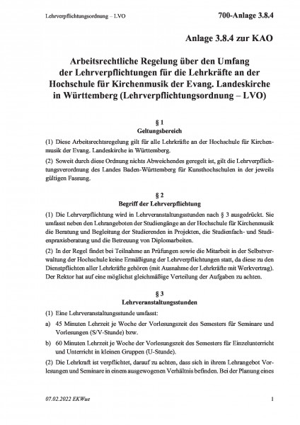 700-Anlage 3.8.4 Lehrverpflichtungsordnung – LVO